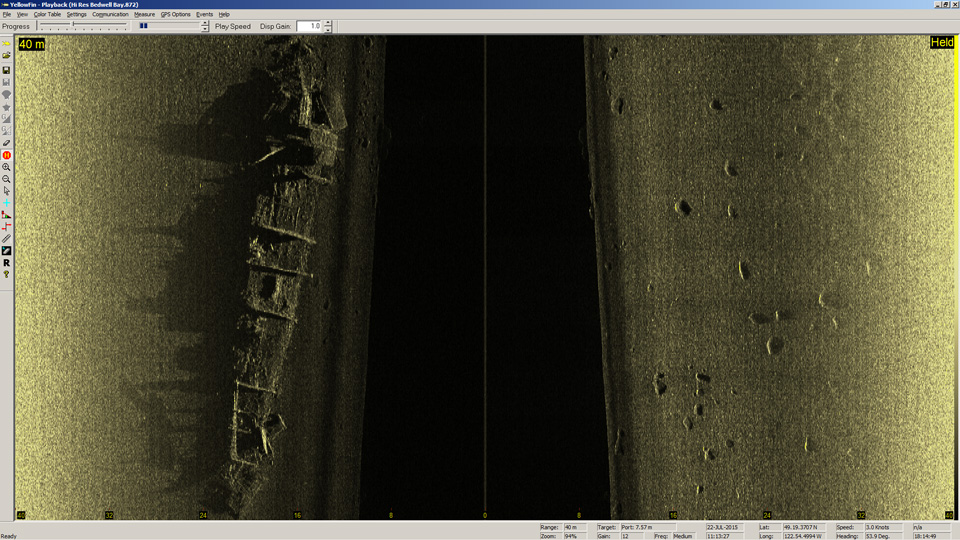 BlackFin image of Minesweeper wreck